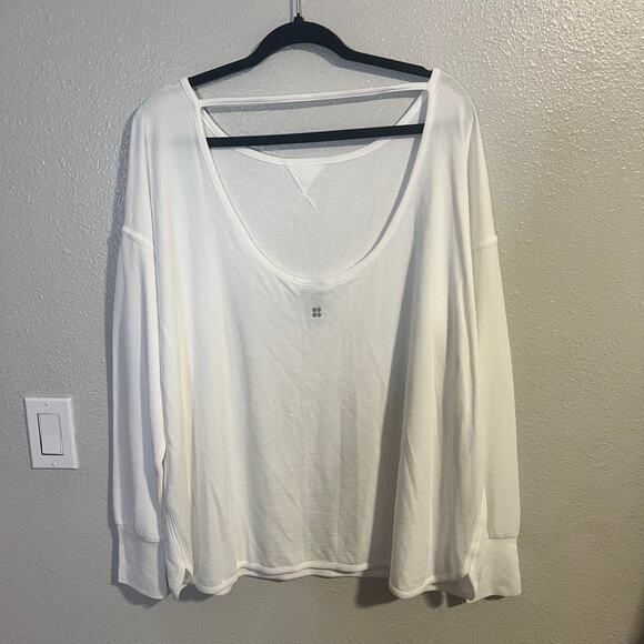 NWT Sweaty Betty Simhasana Sport Sweatshirt White Size XL - Picture 5 of 7